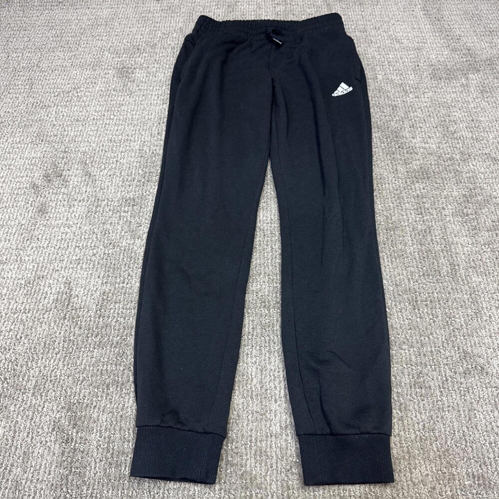 Adidas Joggers Black Elastic Waist Pockets Women’s Size Small